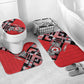 Tunisia Bathroom Set Silver Lions Sports Patterns - African Pride