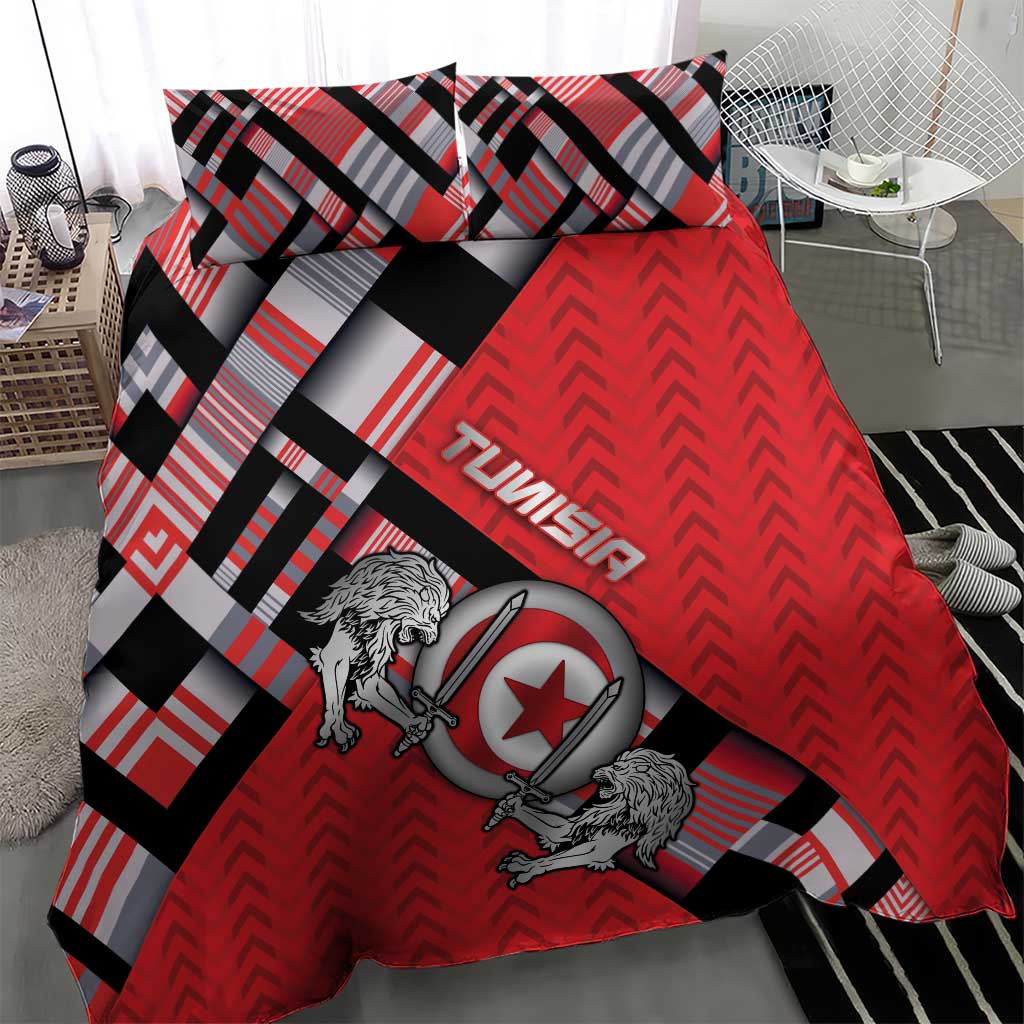 Tunisia Bedding Set Silver Lions Sports Patterns - African Pride