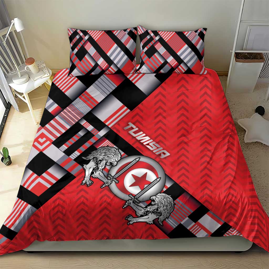 Tunisia Bedding Set Silver Lions Sports Patterns - African Pride