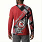 Personalized Tunisia Button Sweatshirt Silver Lions Sports Patterns