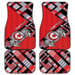 Personalized Tunisia Car Mats Silver Lions Sports Patterns - African Pride