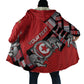 Personalized Tunisia Cloak Silver Lions Sports Patterns - African Pride