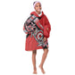 Personalized Tunisia Kid Wearable Blanket Hoodie Silver Lions Sports Patterns - African Pride