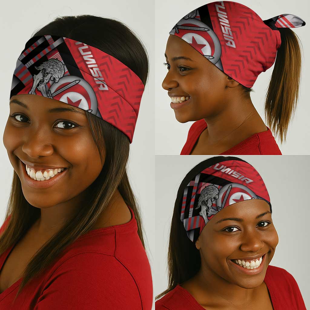 Tunisia Neck Gaiter Silver Lions Sports Patterns - African Pride