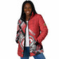 Personalized Tunisia Padded Jacket Silver Lions Sports Patterns - African Pride