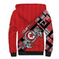 Personalized Tunisia Sherpa Hoodie Silver Lions Sports Patterns - African Pride