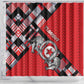 Tunisia Shower Curtain Silver Lions Sports Patterns - African Pride