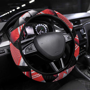 Tunisia Steering Wheel Cover Silver Lions Sports Patterns - African Pride