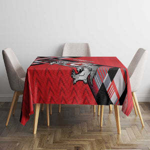 Tunisia Tablecloth Silver Lions Sports Patterns - African Pride
