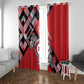 Tunisia Window Curtain Silver Lions Sports Patterns - African Pride