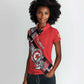 Personalized Tunisia Women Polo Shirt Silver Lions Sports Patterns - African Pride