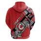 Personalized Tunisia Zip Hoodie Silver Lions Sports Patterns - African Pride