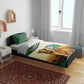 African Djibouti Bedding Set Camel Holding Jabuuti Flag - African Pride
