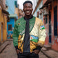 Personalized African Djibouti Bomber Jacket Camel Holding Jabuuti Flag - African Pride