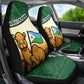 African Djibouti Car Seat Cover Camel Holding Jabuuti Flag - African Pride