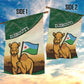 African Djibouti Garden Flag Camel Holding Jabuuti Flag - African Pride