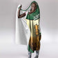 African Djibouti Hooded Blanket Camel Holding Jabuuti Flag - African Pride