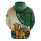 Personalized African Djibouti Hoodie Camel Holding Jabuuti Flag - African Pride