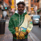 Personalized African Djibouti Hoodie Camel Holding Jabuuti Flag - African Pride