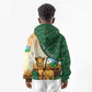 Personalized African Djibouti Kid Hoodie Camel Holding Jabuuti Flag - African Pride