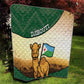 African Djibouti Quilt Camel Holding Jabuuti Flag - African Pride