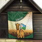 African Djibouti Quilt Camel Holding Jabuuti Flag - African Pride