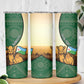 Personalized African Djibouti Skinny Tumbler Camel Holding Jabuuti Flag - African Pride