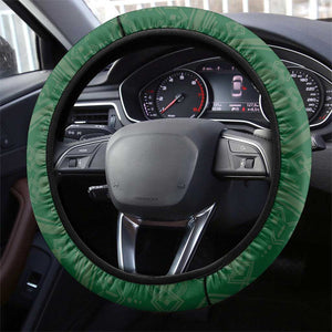 African Djibouti Steering Wheel Cover Camel Holding Jabuuti Flag - African Pride