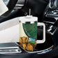 Personalized African Djibouti Tumbler With Handle Camel Holding Jabuuti Flag - African Pride