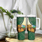 Personalized African Djibouti Tumbler With Handle Camel Holding Jabuuti Flag - African Pride