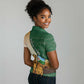 Personalized African Djibouti Women Polo Shirt Camel Holding Jabuuti Flag - African Pride