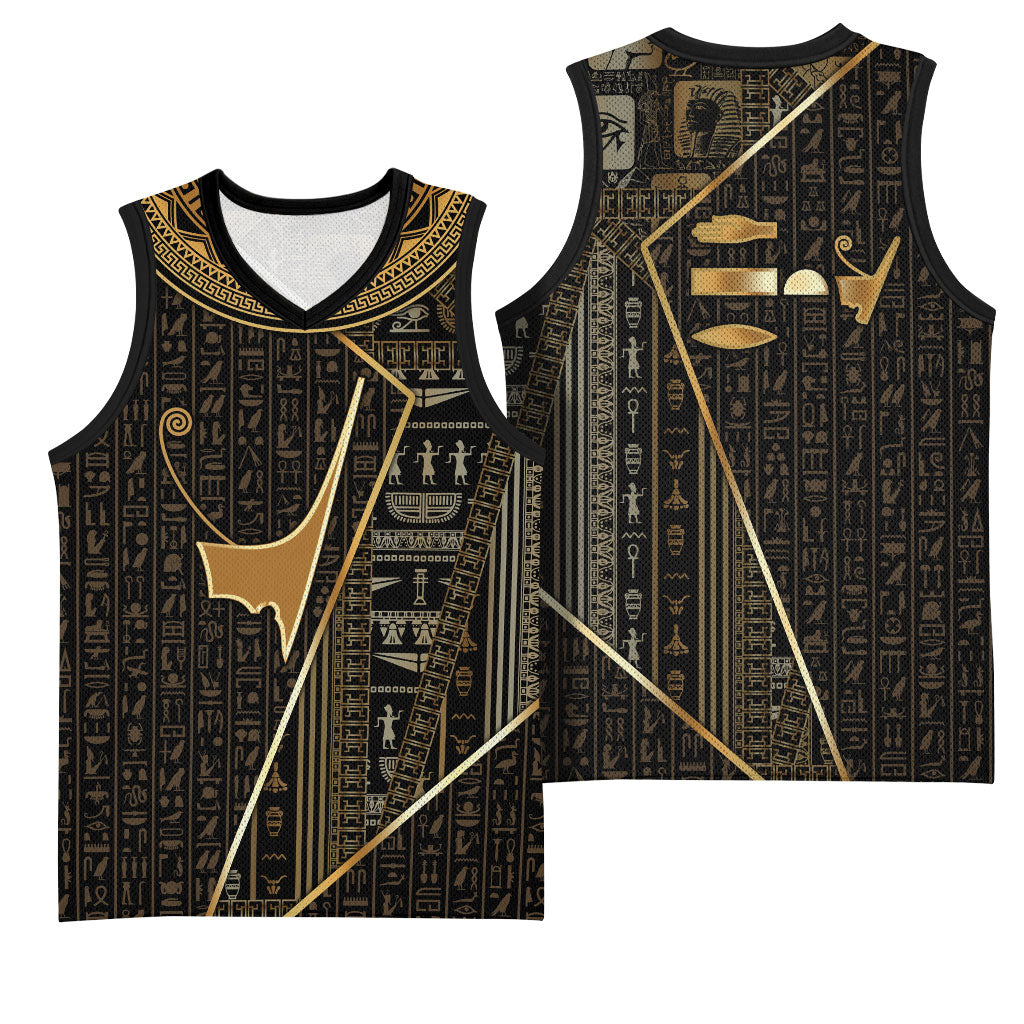 Egypt Deshret Crown Basketball Jersey Ancient Mythology Pharaoh With Pschent