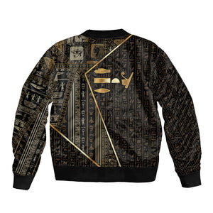Egypt Deshret Crown Bomber Jacket Ancient Mythology Pharaoh With Pschent