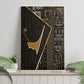 Egypt Deshret Crown Canvas Wall Art Ancient Mythology Pharaoh With Pschent