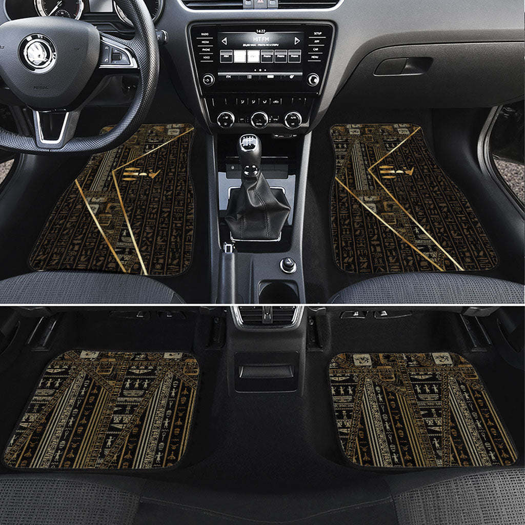Egypt Deshret Crown Car Mats Ancient Mythology Pharaoh With Pschent