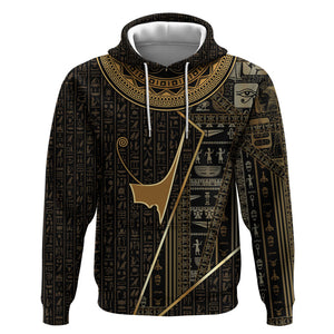 Egypt Deshret Crown Hoodie Ancient Mythology Pharaoh With Pschent