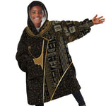 Egypt Deshret Crown Kid Wearable Blanket Hoodie Ancient Mythology Pharaoh With Pschent