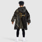 Egypt Deshret Crown Kid Wearable Blanket Hoodie Ancient Mythology Pharaoh With Pschent