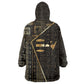 Egypt Deshret Crown Kid Wearable Blanket Hoodie Ancient Mythology Pharaoh With Pschent