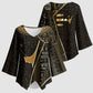 Egypt Deshret Crown Kimono Sleeve Blouse Ancient Mythology Pharaoh With Pschent
