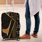 Egypt Deshret Crown Luggage Cover Ancient Mythology Pharaoh With Pschent