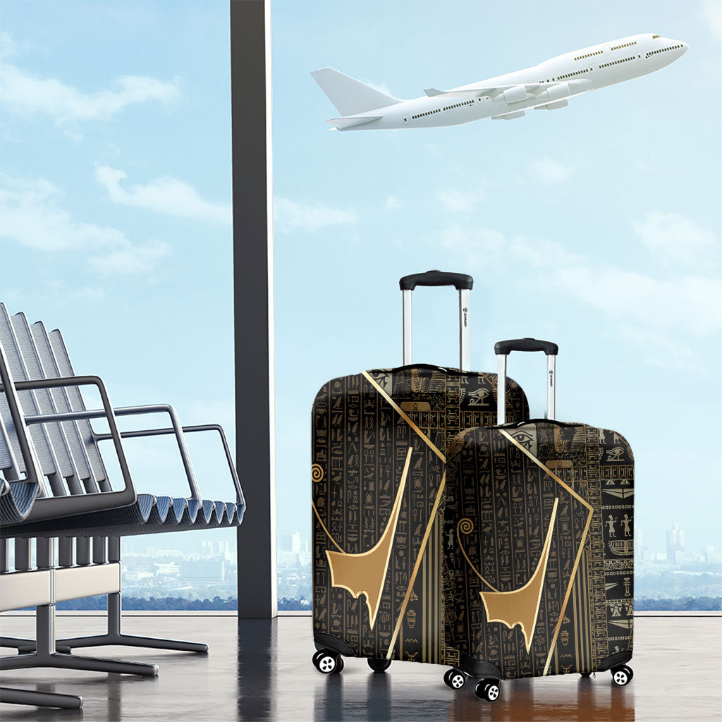 Egypt Deshret Crown Luggage Cover Ancient Mythology Pharaoh With Pschent