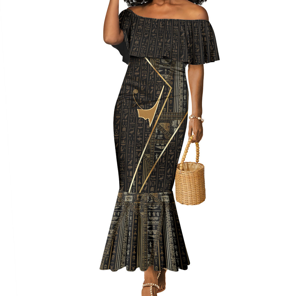 Egypt Deshret Crown Mermaid Dress Ancient Mythology Pharaoh With Pschent