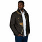 Egypt Deshret Crown Padded Jacket Ancient Mythology Pharaoh With Pschent