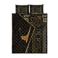 Egypt Deshret Crown Quilt Bed Set Ancient Mythology Pharaoh With Pschent