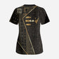 Egypt Deshret Crown Scrub Top Ancient Mythology Pharaoh With Pschent