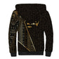 Egypt Deshret Crown Sherpa Hoodie Ancient Mythology Pharaoh With Pschent