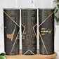 Egypt Deshret Crown Skinny Tumbler Ancient Mythology Pharaoh With Pschent