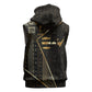 Egypt Deshret Crown Sleeveless Hoodie Ancient Mythology Pharaoh With Pschent