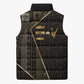 Egypt Deshret Crown Sleeveless Puffer Jacket Ancient Mythology Pharaoh With Pschent